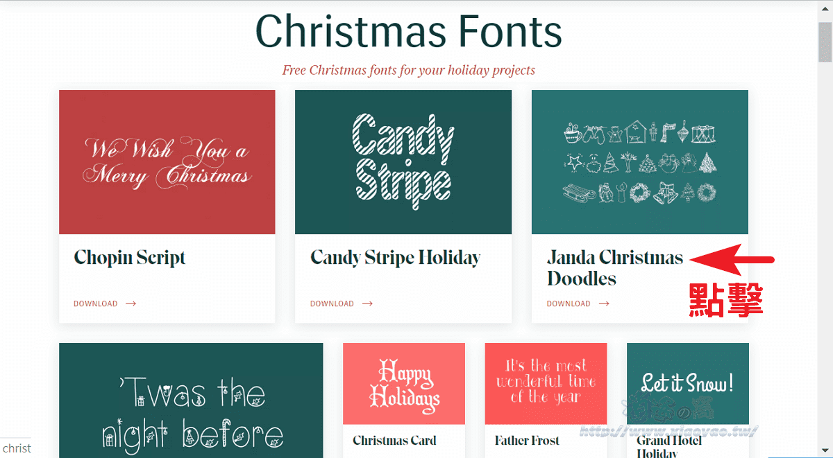 Christmas Fonts 72 款適合聖誕節字體