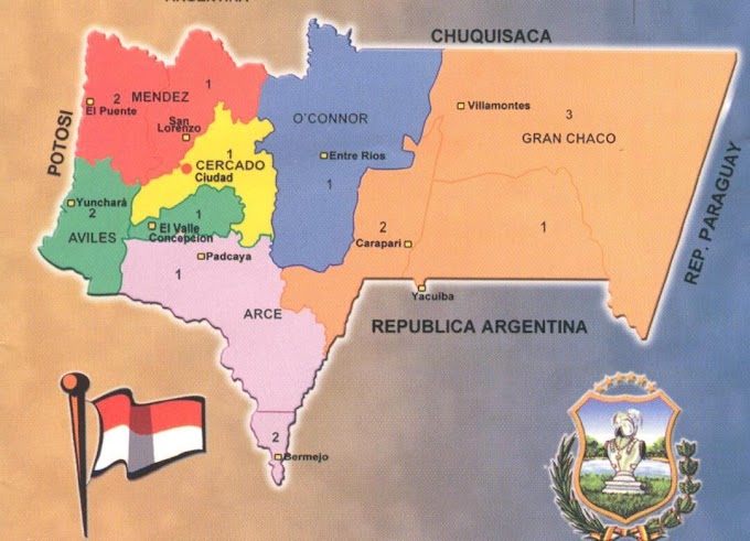 Provincia Gran Chaco (1876): departamento de Tarija (Bolivia)