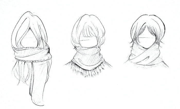  Menggambar  baju manga  cewek musim dingin female MAYAGAMI