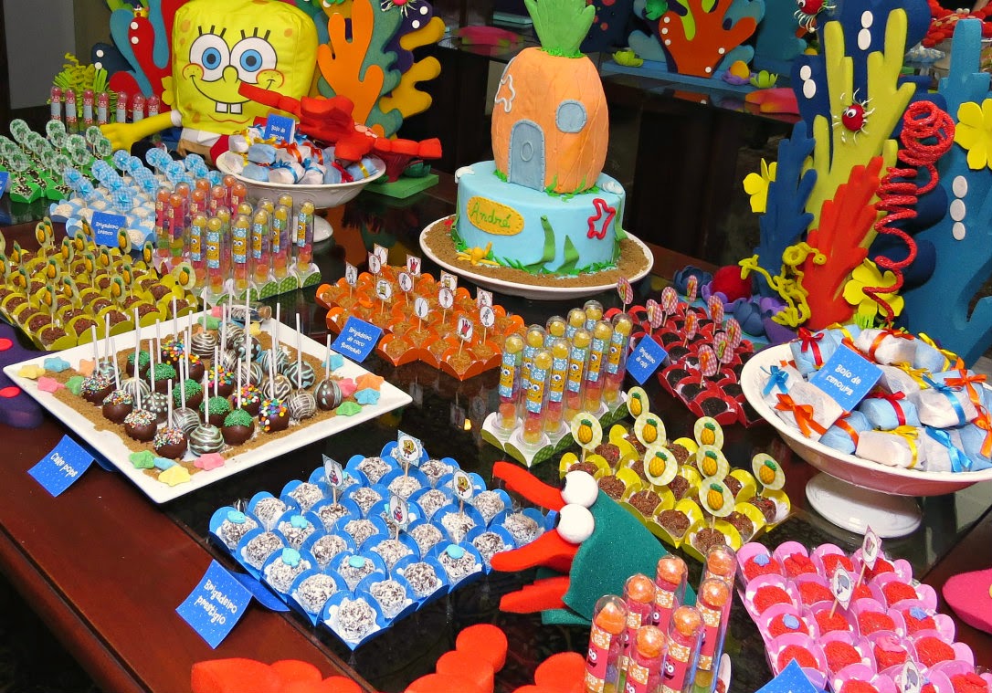 Festa Infantil Tema Bob Esponja festa-infantil-tema-bob-esponja