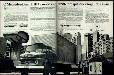 propaganda caminhão Mercedes-Benz L-1113 - 1978.  brazilian advertising cars in the 70s; os anos 70; história da década de 70; Brazil in the 70s; propaganda carros anos 70; Oswaldo Hernandez;
