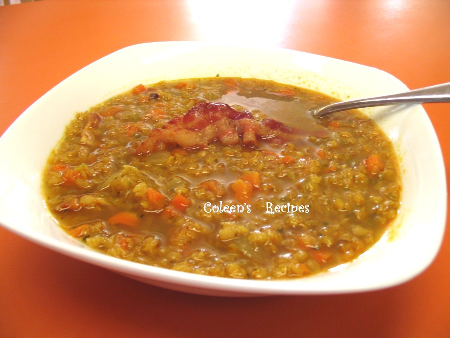 Coleen's Recipes: QUICK and DELICIOUS RED LENTIL SOUP