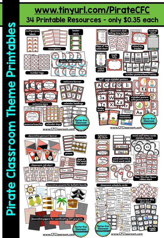 Pirate Themed Classroom Ideas Printable Classroom Decorations