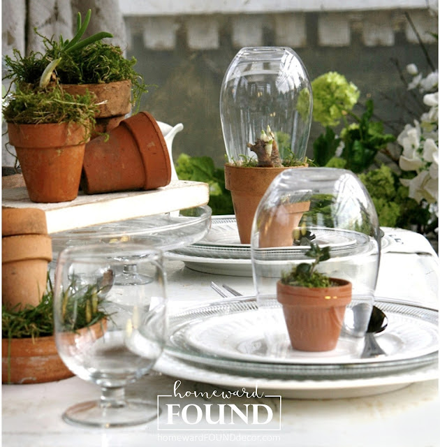 raid the garden shed for materials to use in your spring decorating - inside and out! homewardFOUNDdecor