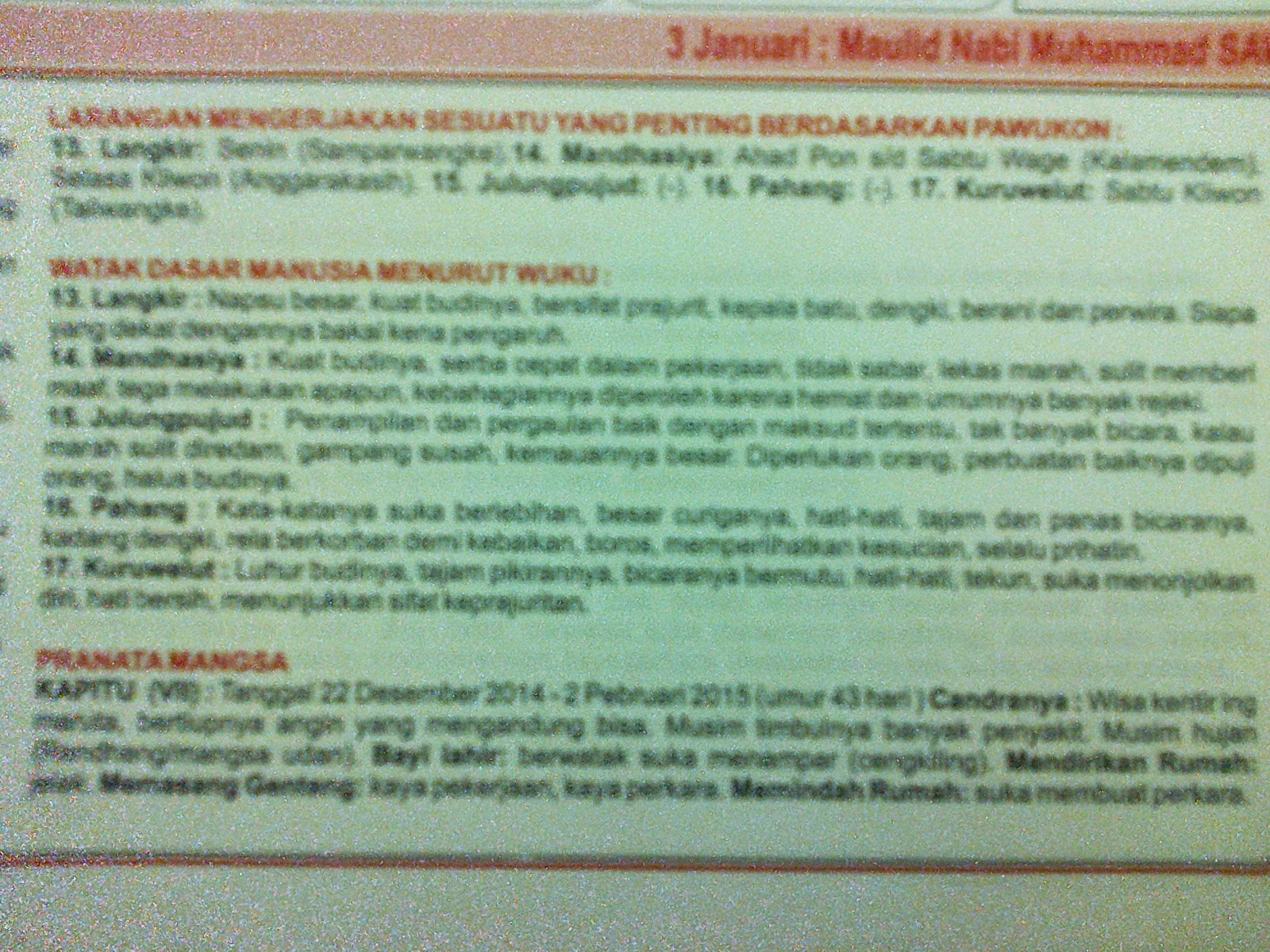 Toko Buku Jagad Ilmu Kalender Primbon Panjebar Semangat