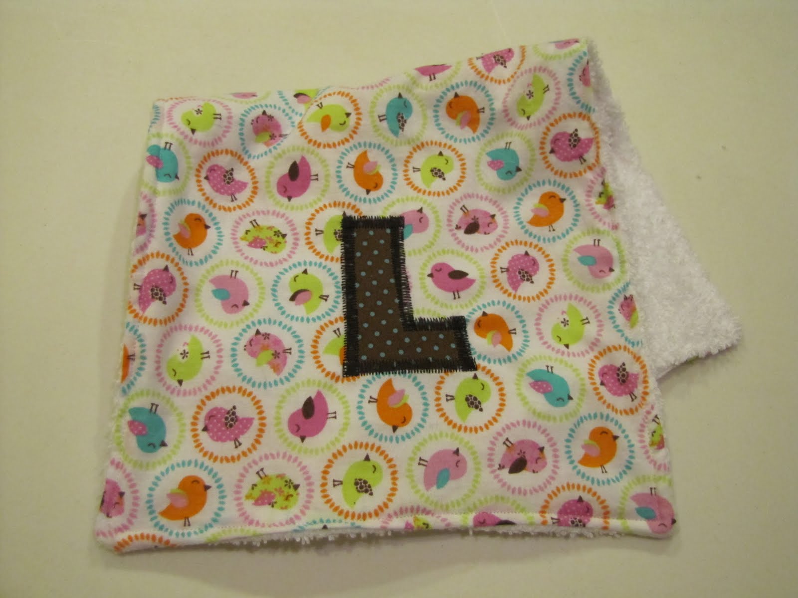 lil Mop Top Burp Cloth Tutorial