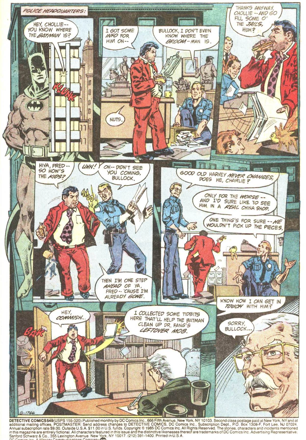 Detective Comics (1937) issue 549 - Page 2
