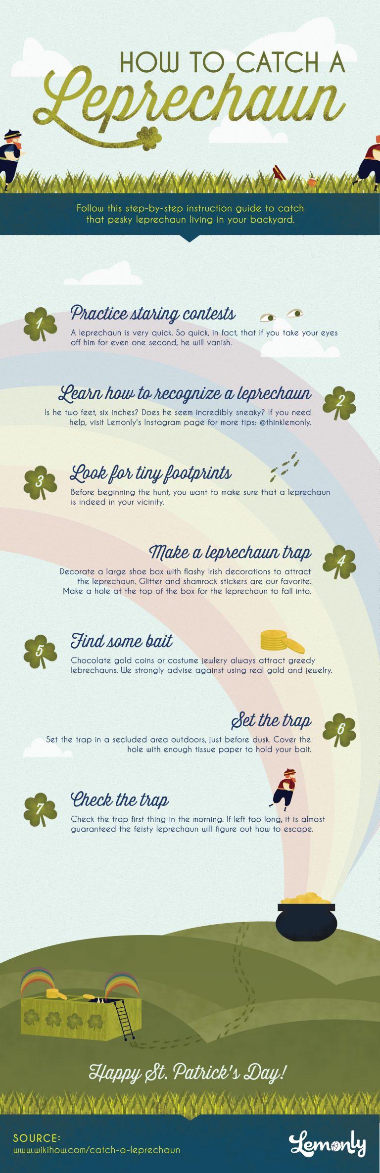 How To Catch A Leprechaun #infographic