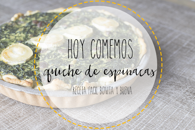 Receta quiche de espinacas