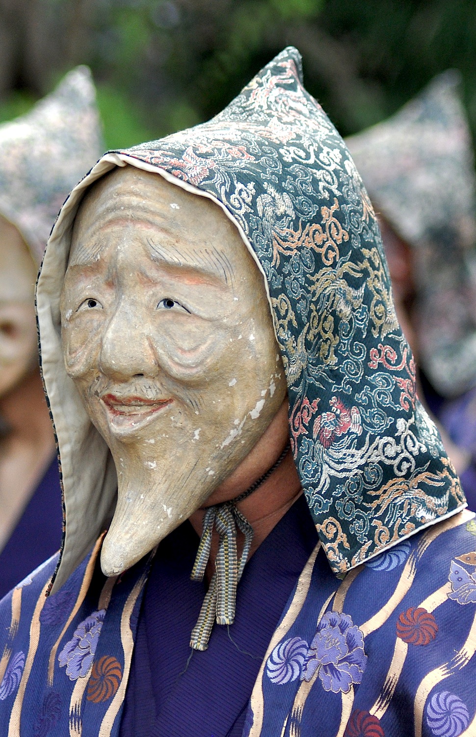 Menkake Gyoretsu Japanese Mask Festival in Kamakura