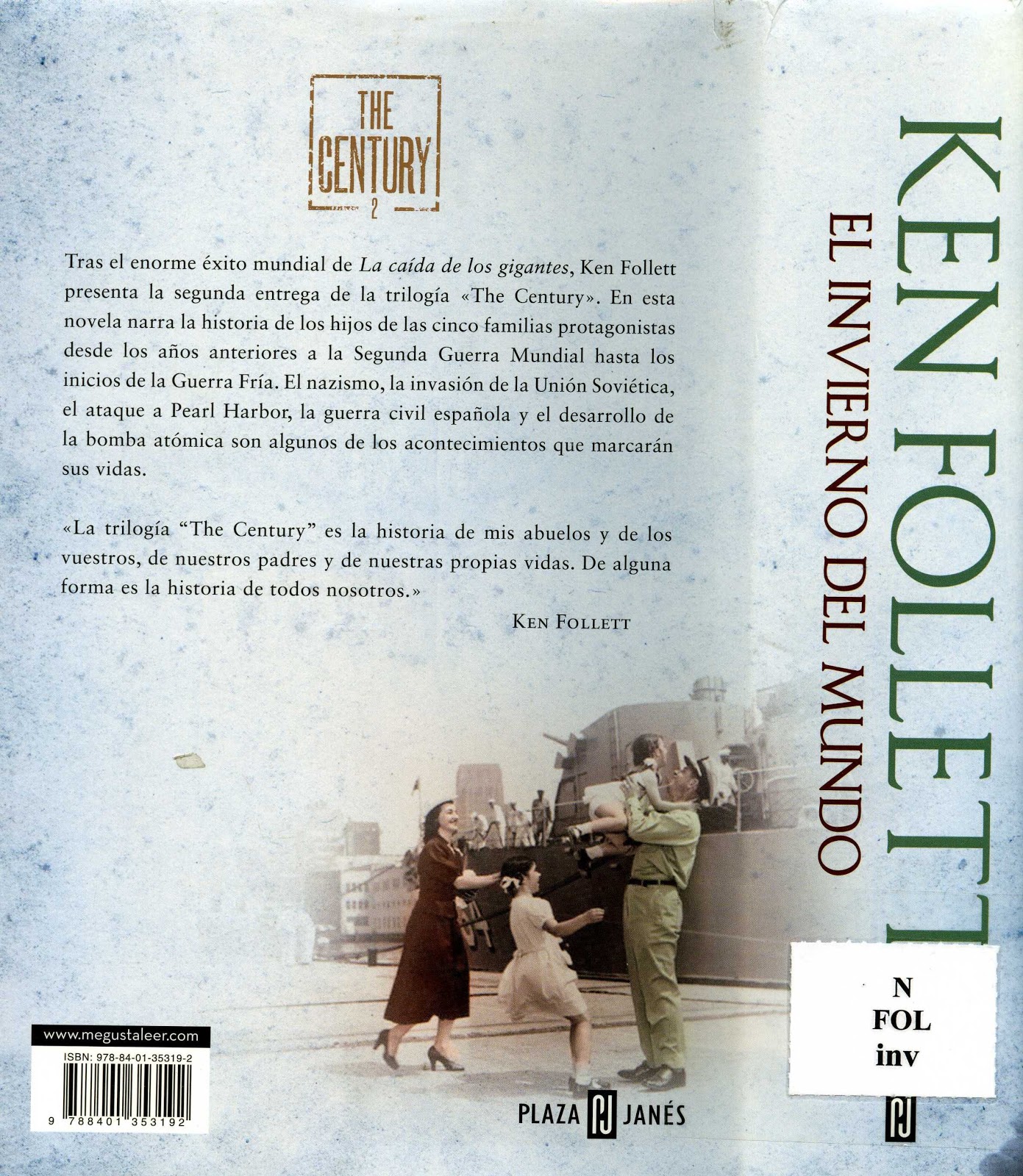 El Búho entre libros EL INVIERNO DEL MUNDO (KEN FOLLET) El Búho entre libros EL INVIERNO DEL MUNDO (KEN FOLLET)