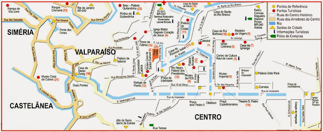 Mapa de Petrópolis - RJ