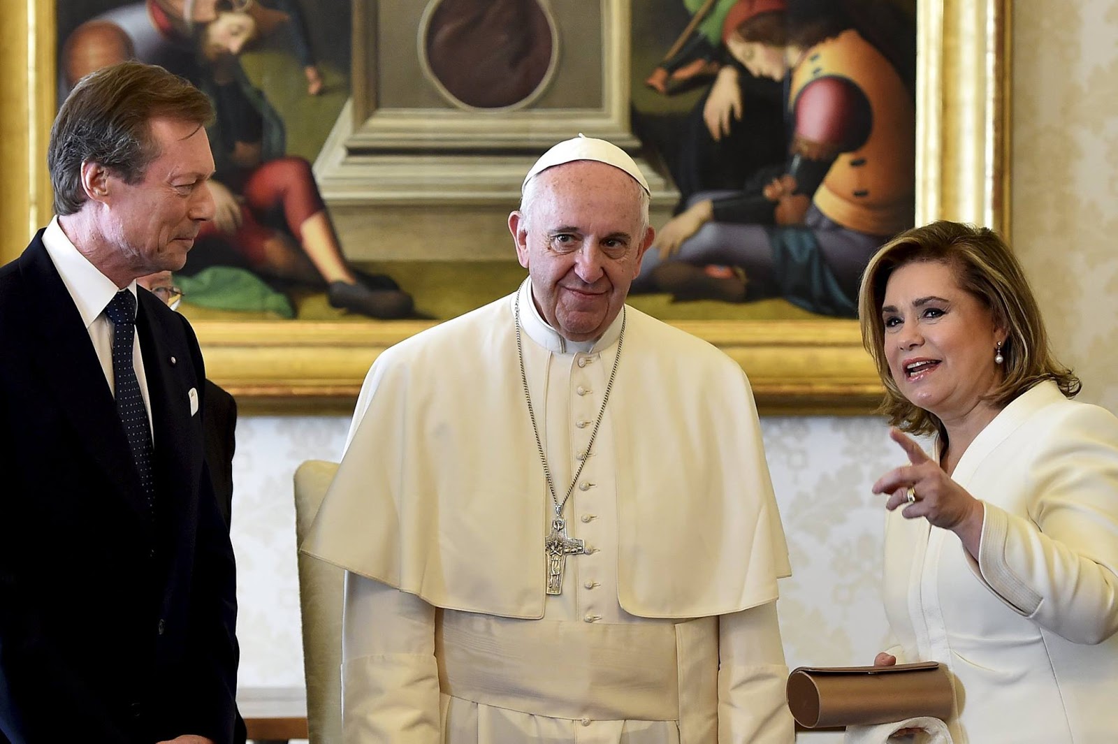 LA Cour Ducale Luxembourgeois La Famille Ducal en visite au Vatican