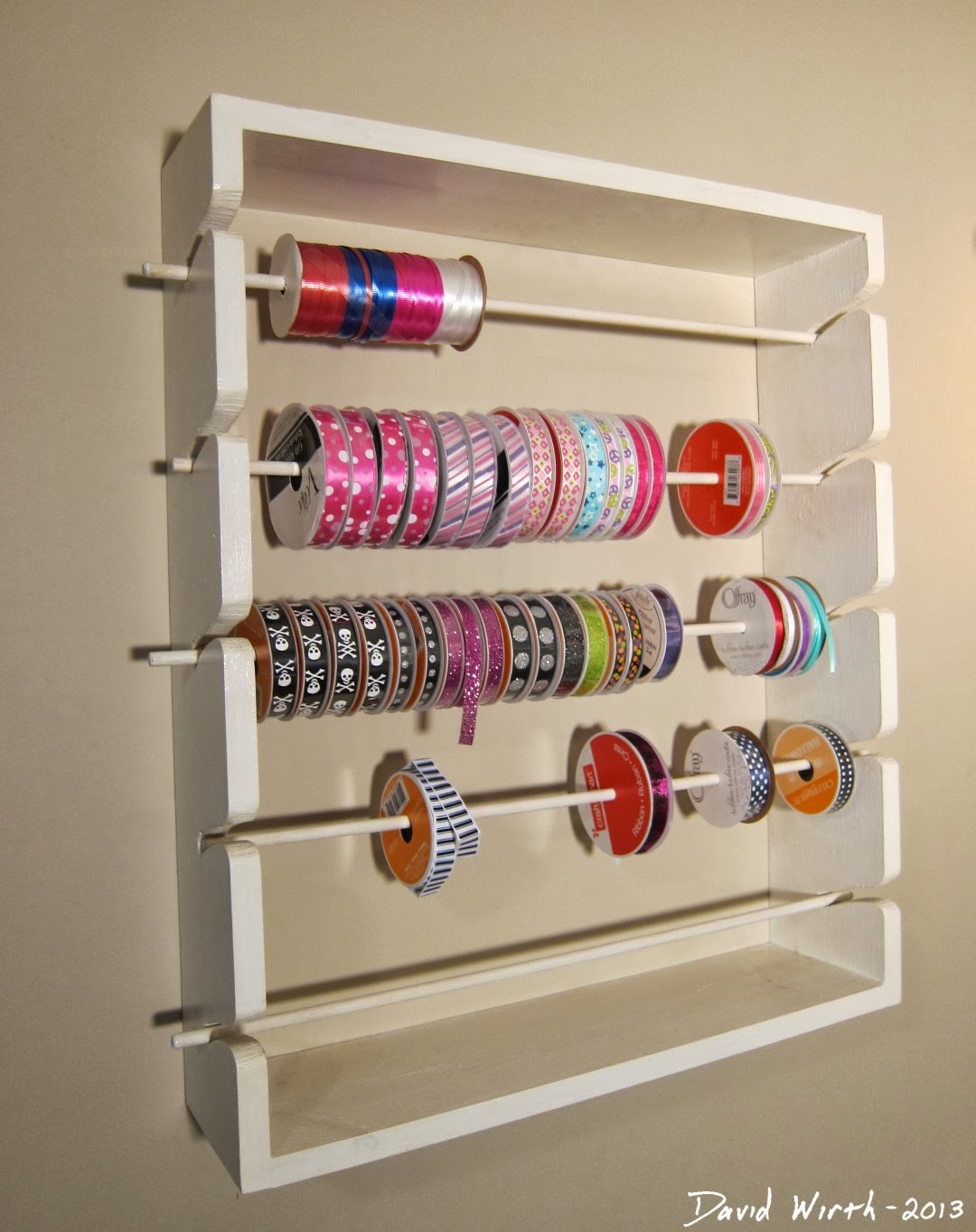 Arts and Crafts Room - Ribbon Rack, Shelf, Desk