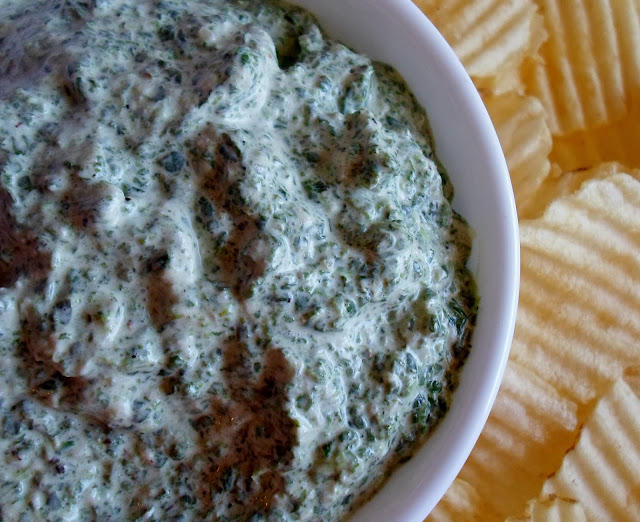Happier Than A Pig In Mud: Cold Spinach Dip -no soup mix added