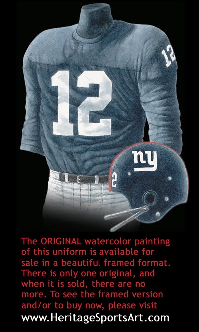 New York Giants 2000 uniform artwork, This is a highly deta…