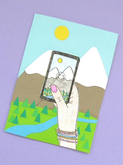 Summer Holiday Mountain Scene Notecard Tutorial Summer Holiday Mountain Scene Notecard Tutorial