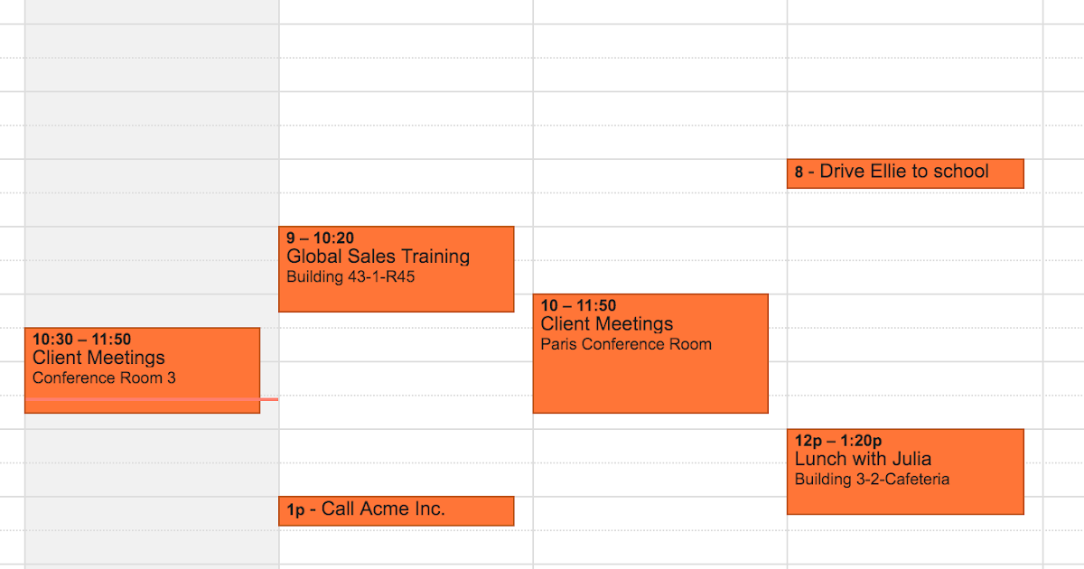 Google Workspace Updates See event locations at a glance with Google