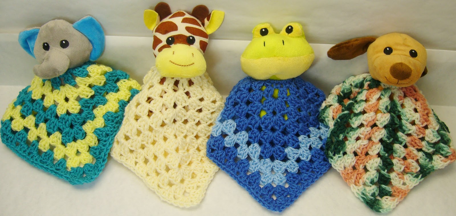 I crocheted stuffed animals using blanket yarn! 