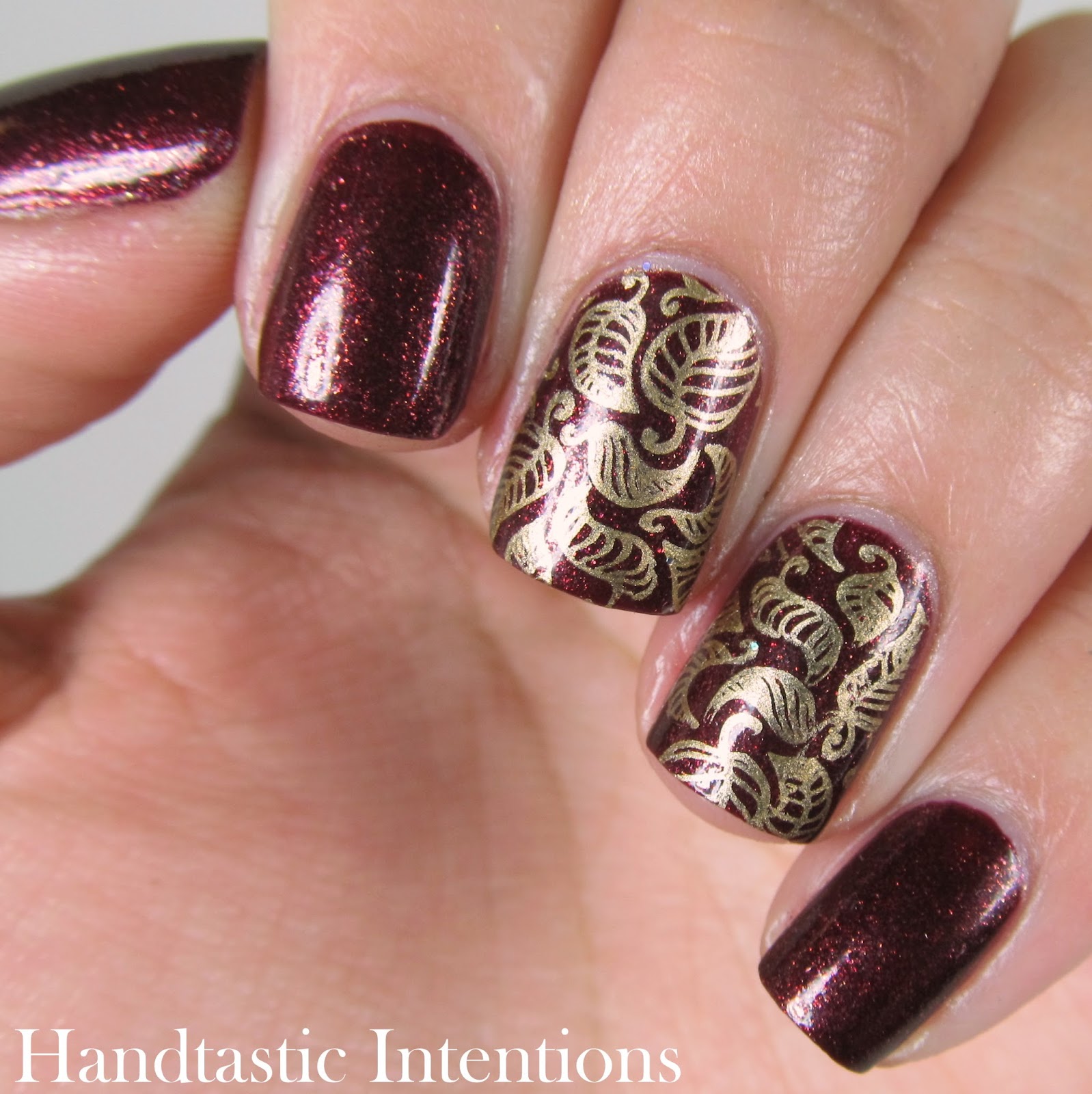 Handtastic Intentions: Zoya India Gold Leaves