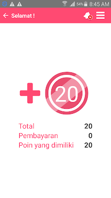imbalan poin dari aplikasi licorice android