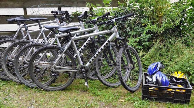 fietsen afgeleverd bij Le Barrage door Buffel Outdoor fietsen afgeleverd bij vakantiehuis Auberge Le Barrage door Buffel Outdoor