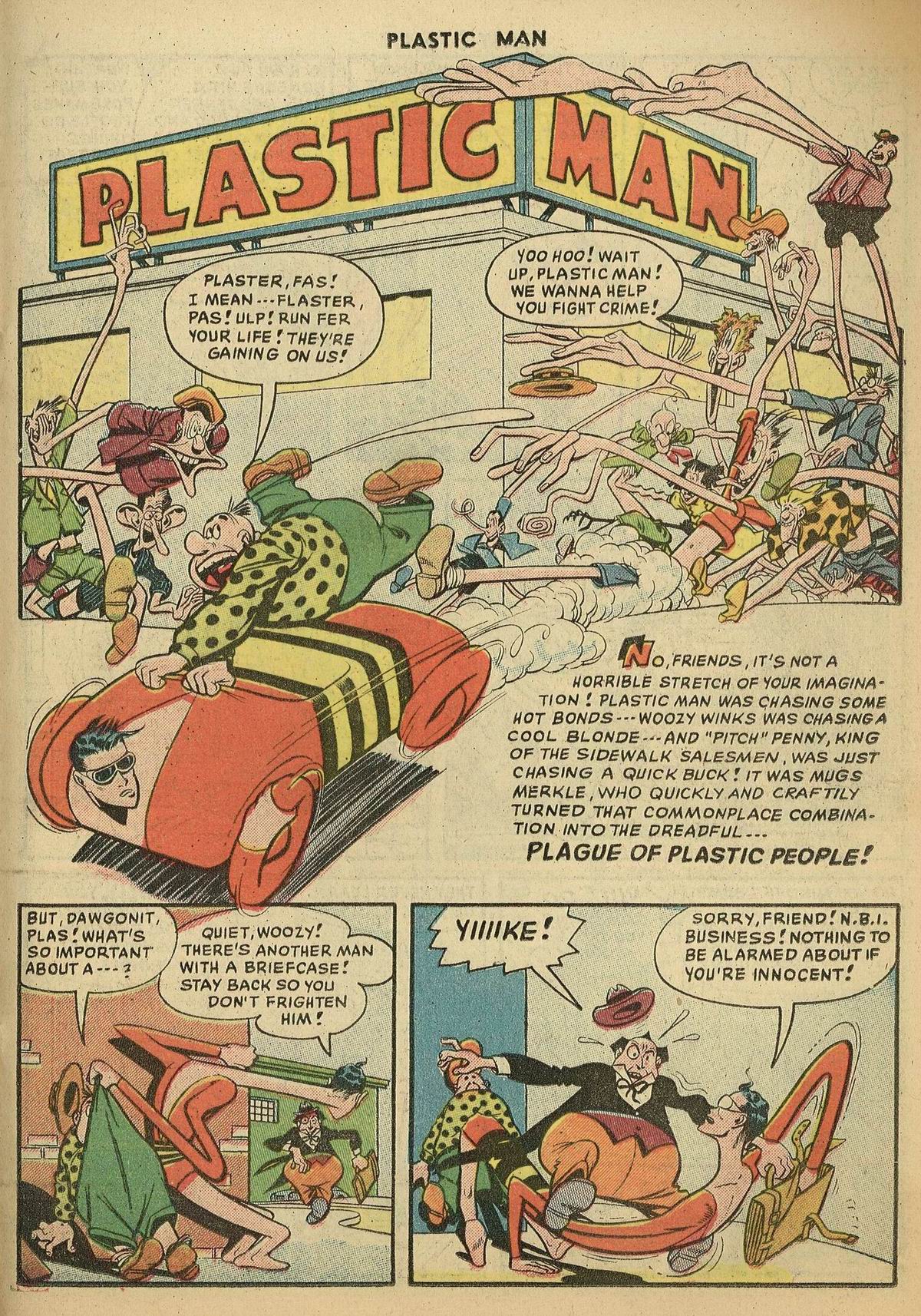 Read online Plastic Man (1943) comic -  Issue #56 - 19