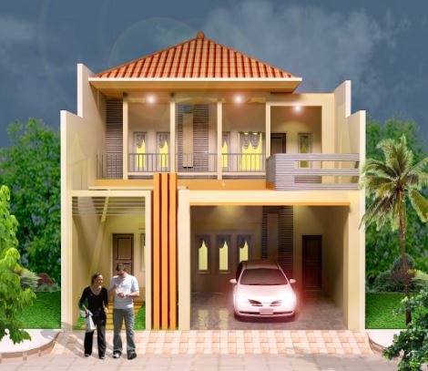 contoh-contoh gambar rancangan arsitek desain rumah