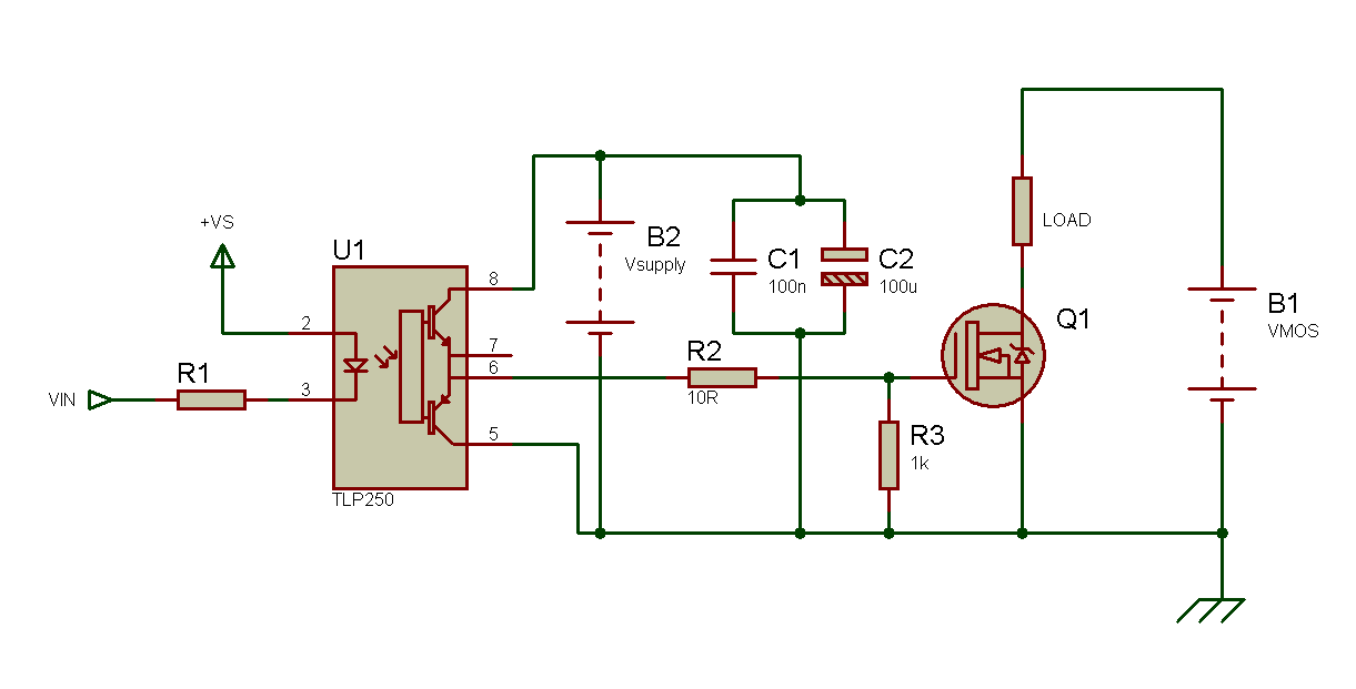 Tahmid's blog: Using the TLP250 Isolated MOSFET Driver - Explanation