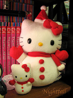 Hello Kitty snowman plush soft toy for Christmas