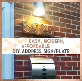 Sew At Home Mummy Mid Century Modern House Numbers Tutorial Using Paint Sticks