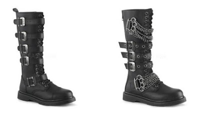 Model showcasing the bold and stylish "Bolt Boots"