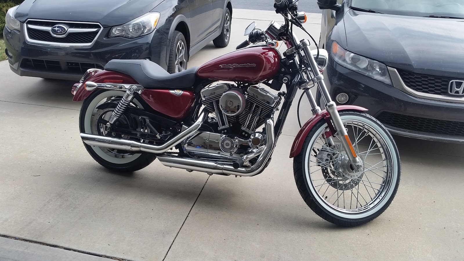 2004 Harley Sportster Project White Walls