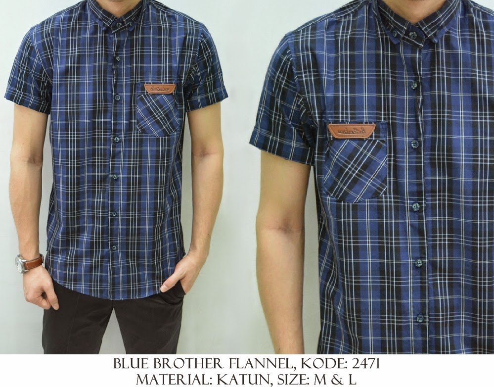 Baju Distro & Baju Kemeja Blue Brother | Shirostore