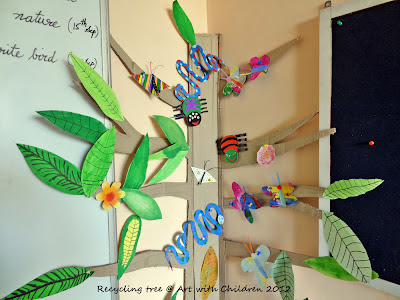 Recycled or green crafts for children : Re - use stuff at home