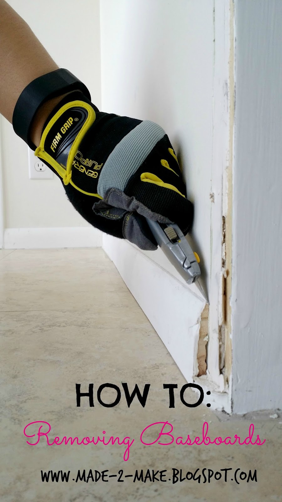 Made2Make How to Remove Baseboards