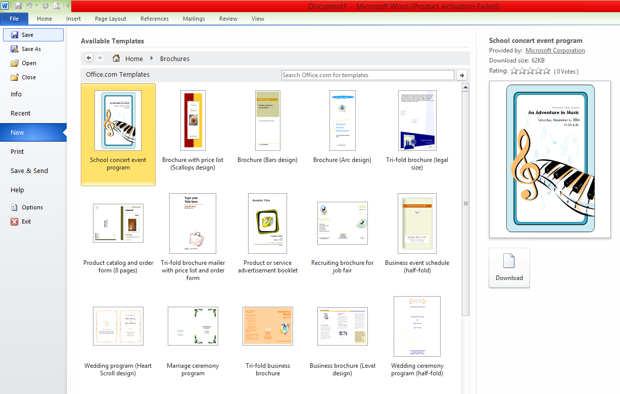 CARA MEMBUAT BROSUR DI MS.WORD