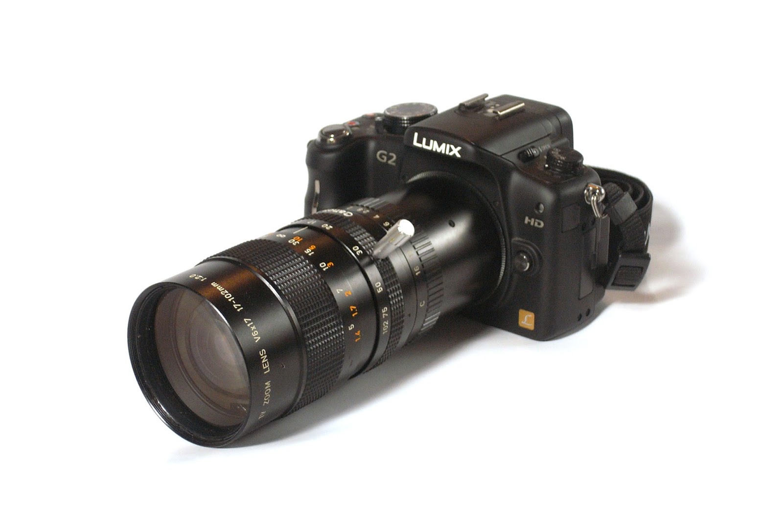 Canon V6x17 17-102/2.0 mounted on Lumix G2 Micro Four Thirds (M4/3, MFT) camera.
