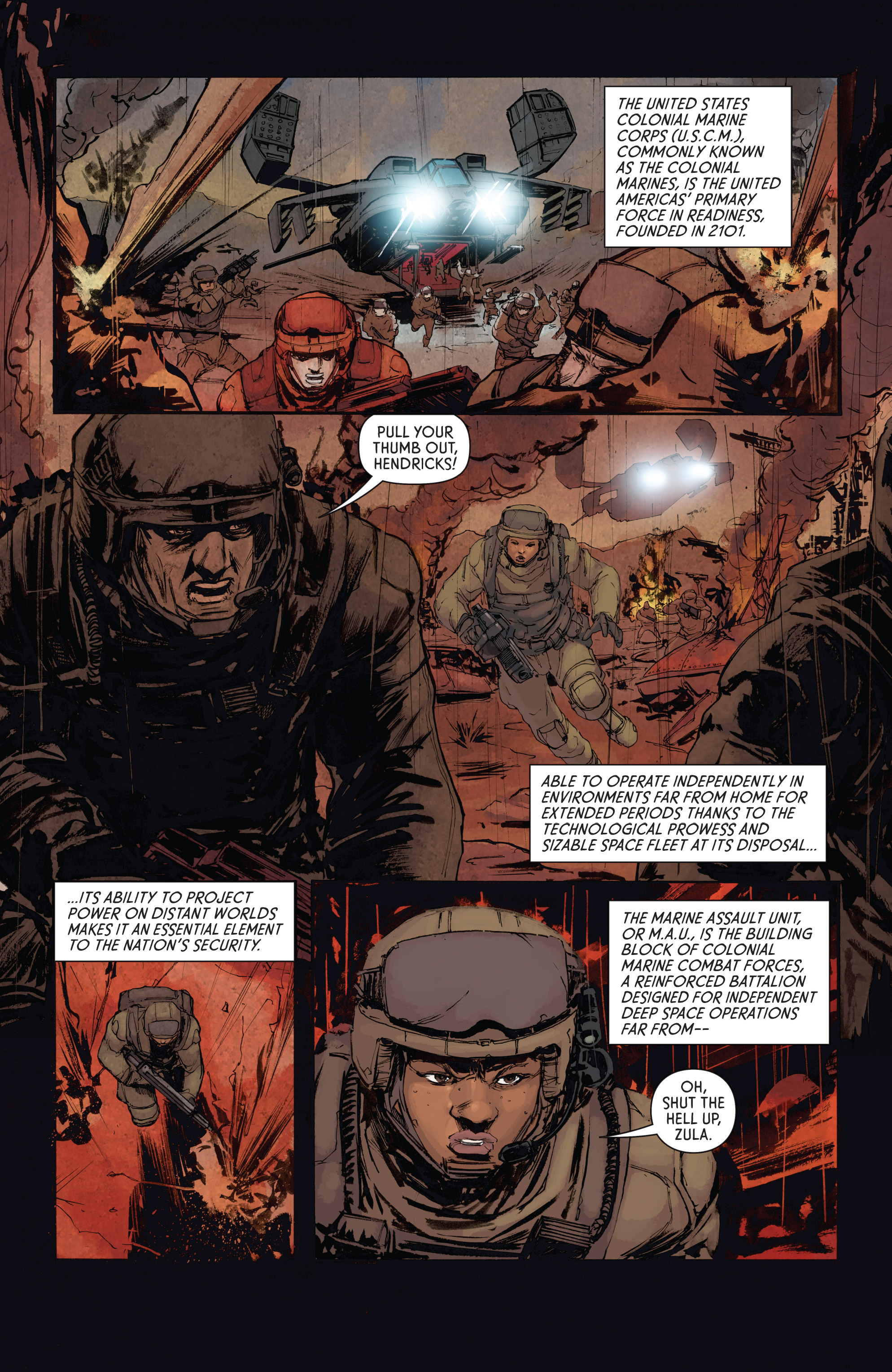 Read online Aliens: Defiance comic -  Issue #4 - 9