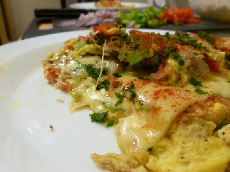 Angewandte Lebensmittelverarbeitung Omlett à la Raja