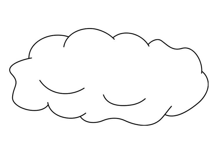 desenhos de nuvens para colorir
