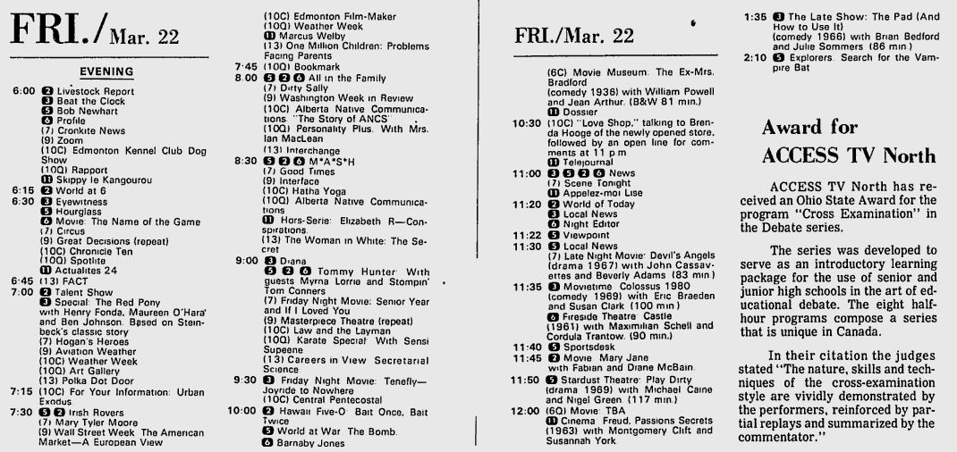 Vintage Edmonton Television Part 3