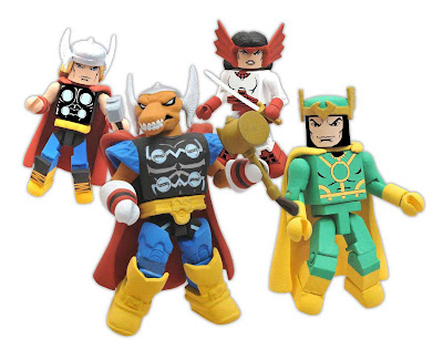 San Diego Comic-Con 2011 Exclusive Thor “Stormbreaker” Marvel Minimates Box Set by Action Figure Xpress - Thor, Beta Ray Bill, Loki & Sif