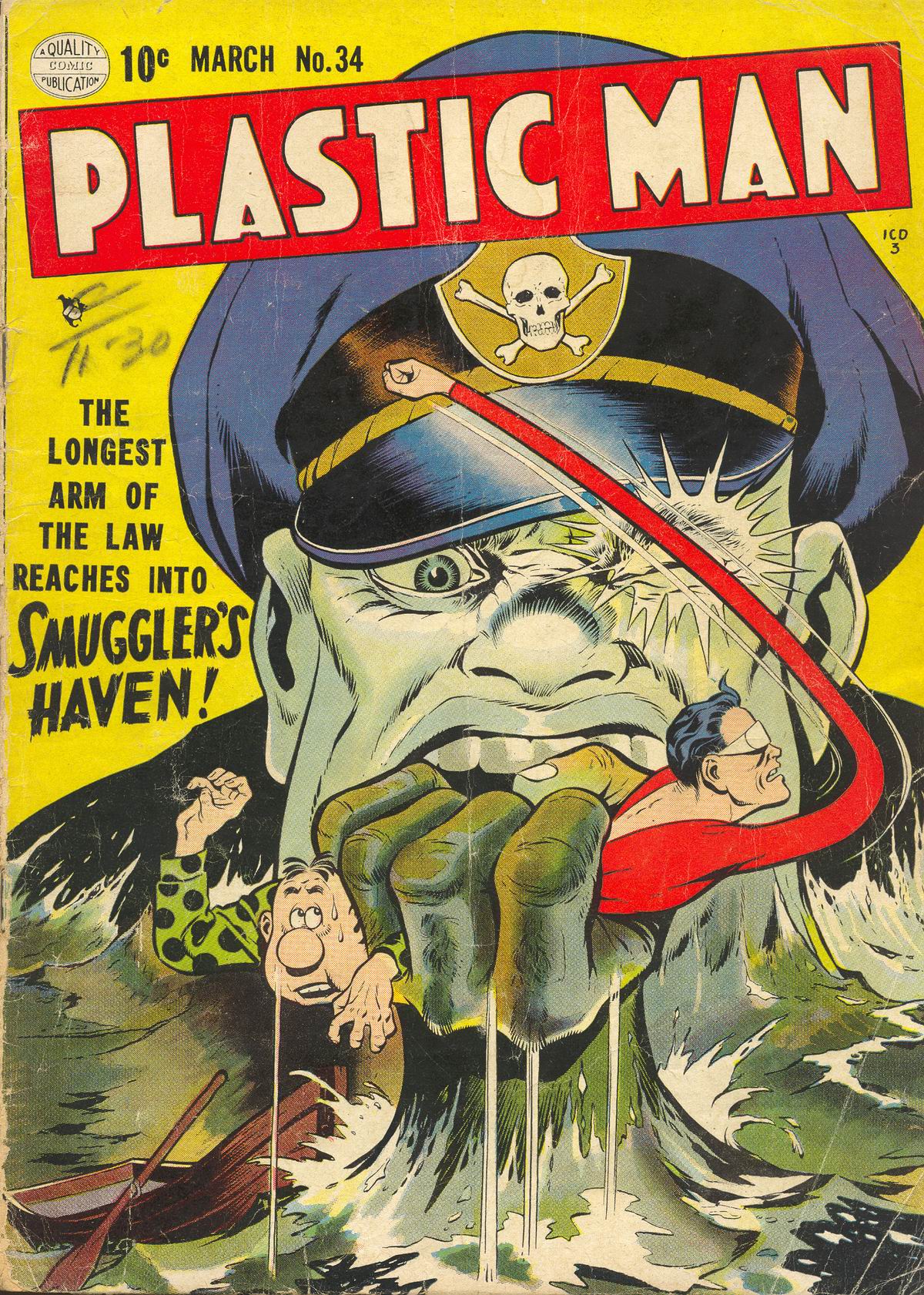 Read online Plastic Man (1943) comic -  Issue #34 - 1