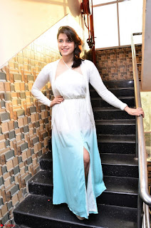 Mannara Chopra in Beautiful Cute Sensual Whtie Designer Dress ~  Exclusive Pics 002