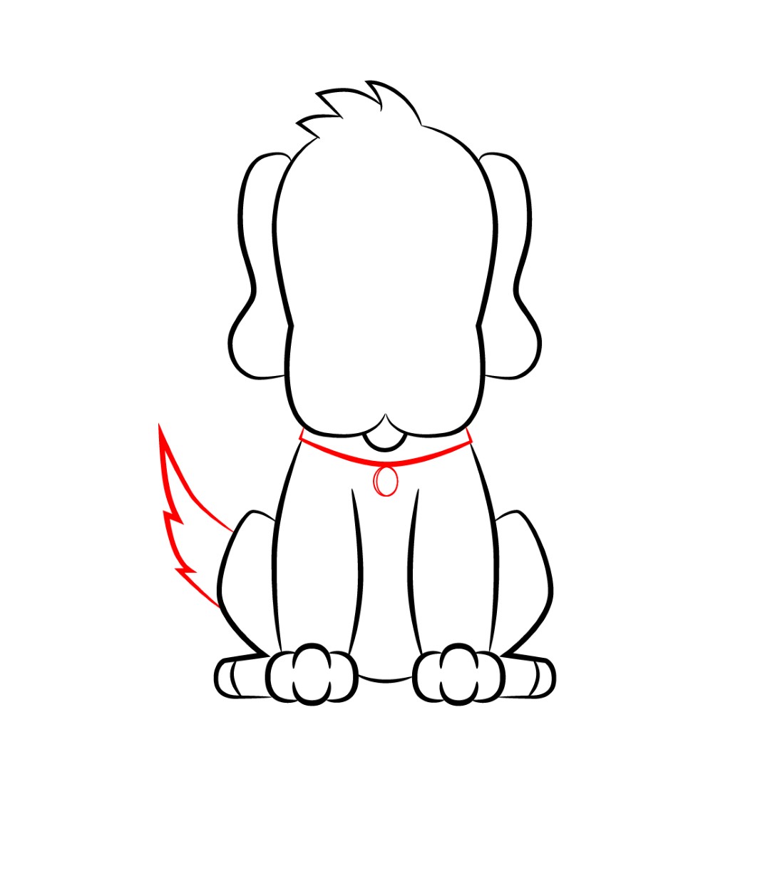 How To Draw A Cartoon Dog - Draw Central