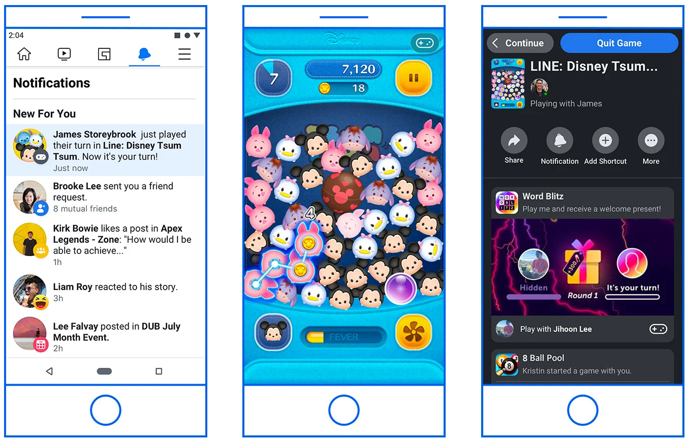 Facebook Introduces New Discovery and Engagement Features for Instant Games