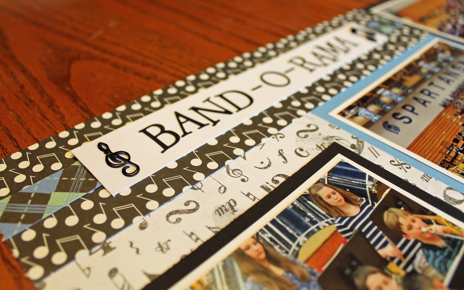 Adventure Scrapbooks: School Band Concert Layouts