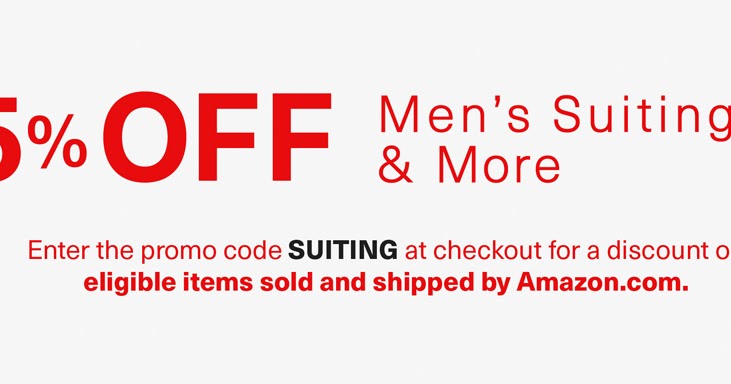 Amazon men's clothing coupon code