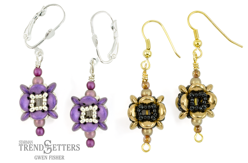 gwenbeads Free Tutorial Lentil Lantern Beaded Bead Earrings